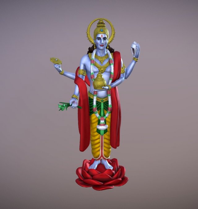 Salvia Dhanvantari Statue for 3D print Modello di stampa 3D .c4d .max .obj .3ds .fbx .stl .blend