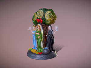 Celtic Triple Goddess Mother Elder and Maiden 3D 打印模型