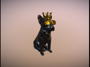 The king bulldog 3D Baskı Modeli