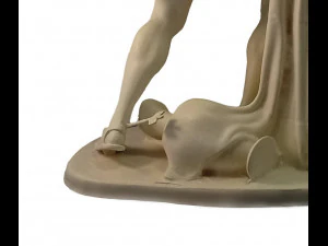 Sculpture of Achilles wounded in his heel 3D Print Model