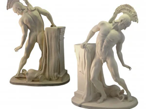 Sculpture of Achilles wounded in his heel 3D Print Model