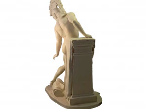 Sculpture of Achilles wounded in his heel 3D Print Model