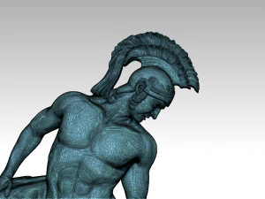 Sculpture of Achilles wounded in his heel 3D Print Model