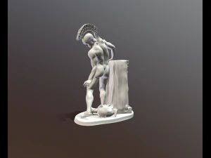 Sculpture of Achilles wounded in his heel 3D Print Model