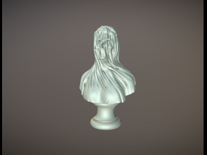 Dead lady with veil v3 3D Print Model
