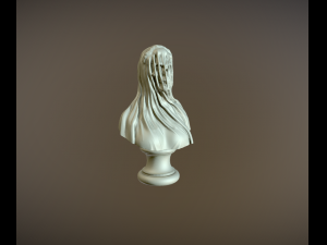Dead lady with veil v3 3D-Druckmodell