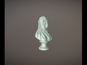 Dead lady with veil v3 3D-Druckmodell