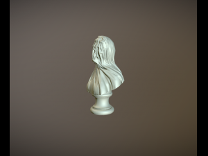 Dead lady with veil v3 3D-Druckmodell