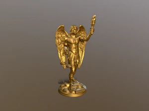 Statue of Archangel Uriel for 3D Printing 3D Print Model