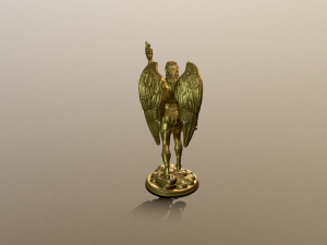 Statue of Archangel Uriel for 3D Printing Modelo de Impressão 3D