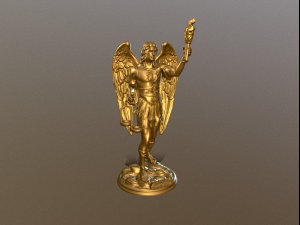 Statue of Archangel Uriel for 3D Printing Modelo de Impressão 3D