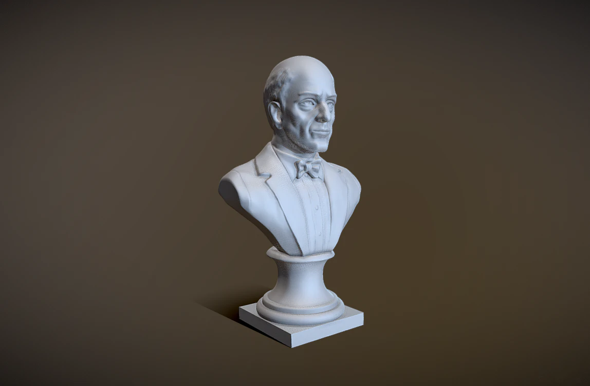 Arnold Schnberg bust 3D Print Model .c4d .max .obj .3ds .fbx .stl .blend