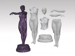 Circe statue or Kirke goddess statue 3D Print Model