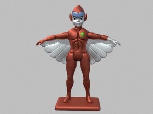 Kid toy figure classic the copper silverhawks 3D Baskı Modeli
