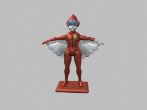 Kid toy figure classic the copper silverhawks 3D Baskı Modeli