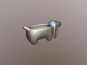 Dachshund shaped pot planter for 3d print Modelo de impresión 3D