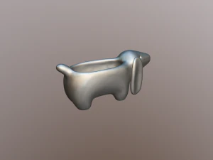 Dachshund shaped pot planter for 3d print 3D Print Model