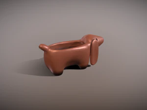 Dachshund shaped pot planter for 3d print 3D Print Model