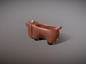 Dachshund shaped pot planter for 3d print 3D Print Model