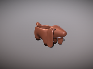 Dachshund shaped pot planter for 3d print Modelo de impresión 3D