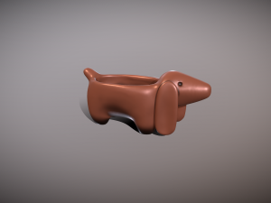 Dachshund shaped pot planter for 3d print Modelo de impresión 3D