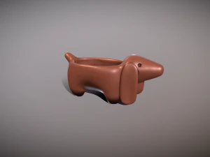 Dachshund shaped pot planter for 3d print 3D Print Model