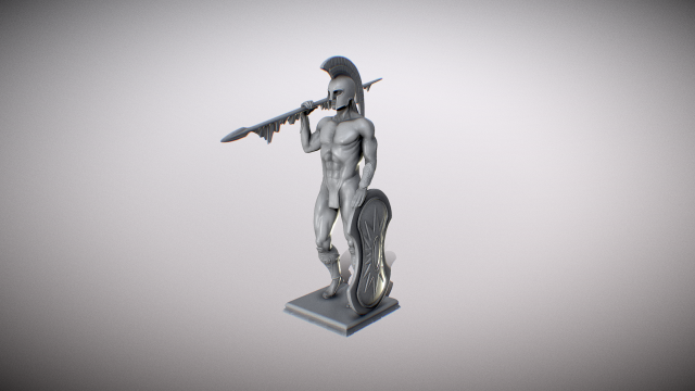 Atlantis Soldier Statue for 3d print 3D Принт Модель .c4d .max .obj .3ds .fbx .stl .blend 