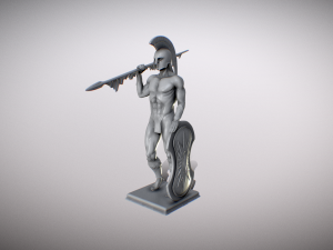 Atlantis Soldier Statue for 3d print 3D Print Model