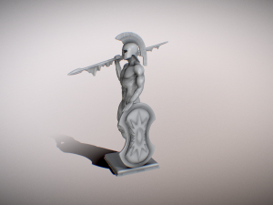 Atlantis Soldier Statue for 3d print 3D Принт Модель