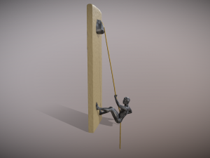 Climber statue wall hanging ornament 3D Print Model