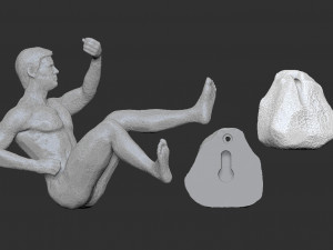 Climber statue wall hanging ornament 3D Print Model