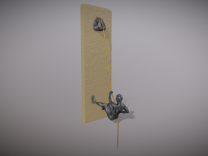 Climber statue wall hanging ornament 3D Print Model