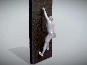 Climber statue wall hanging ornament model 3 3D Print Model