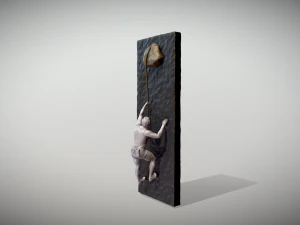 Climber statue wall hanging ornament model 3 3D Print Model