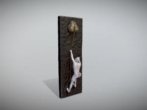 Climber statue wall hanging ornament model 3 3D Print Model