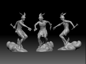 The Statue of Hermes Model Cetak 3D