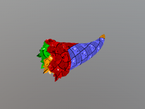 3D pintable Cornucopia 3D Print Model