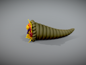 3D pintable Cornucopia 3D Print Model