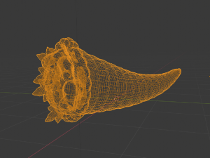 3D pintable Cornucopia 3D Print Model