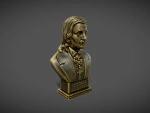 Niccolo Paganini Bust 3D Print Model