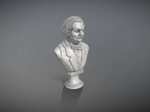 Rossini Gioacchino Composer Bust 3D Print Model
