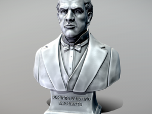 Domingo Faustino Sarmiento Bust 3D-printmodel