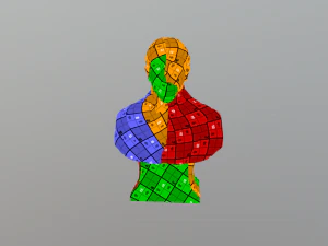 Domingo Faustino Sarmiento Bust 3D Print Model