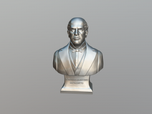 Domingo Faustino Sarmiento Bust 3Dプリントモデル
