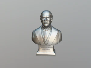 Domingo Faustino Sarmiento Bust 3D Print Model