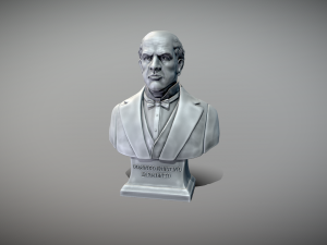 Domingo Faustino Sarmiento Bust 3Dプリントモデル