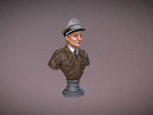 Erich Alfred Hartmann Bust 3D Print Model