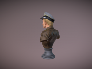 Erich Alfred Hartmann Bust Modèles 3D en vedette