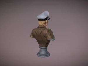 Erich Alfred Hartmann Bust 3D Print Model