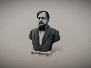 Claude Debussy bust for 3d print 3D-printmodel
